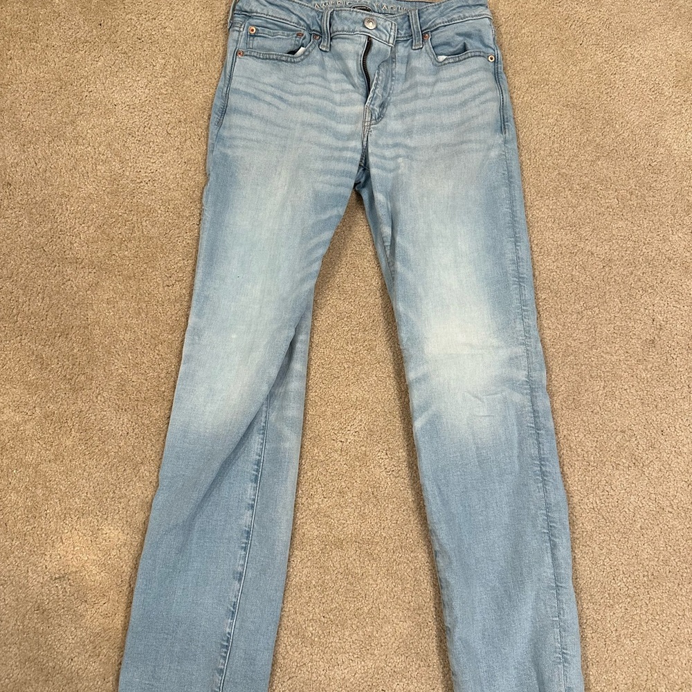 American Eagle Outfitters Blue Straight Jeans